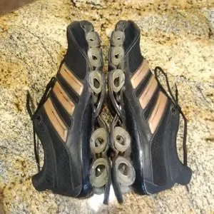RARE COLORWAY AND MODEL ADIDAS BOUNCE BLACK/GOLD SHOES MEN\'S SIZE US 13 adidas | Shoes | Rare Colorway And Model Adidas Bounce  main image 4